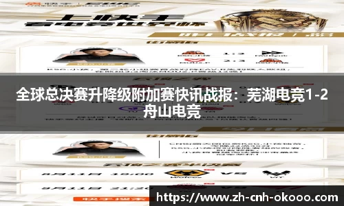 全球总决赛升降级附加赛快讯战报：芜湖电竞1-2舟山电竞